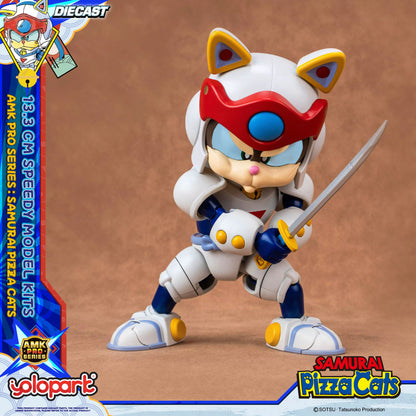 Samurai Pizza Cats Speedy AMK PRO Series Diecast Model Kit 13,3cm Yolopark