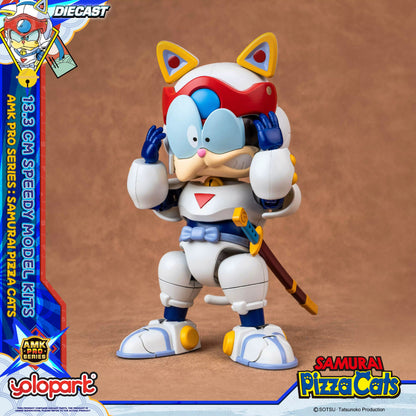 Samurai Pizza Cats Speedy AMK PRO Series Diecast Model Kit 13,3cm Yolopark