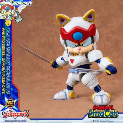Samurai Pizza Cats Speedy AMK PRO Series Diecast Model Kit 13,3cm Yolopark