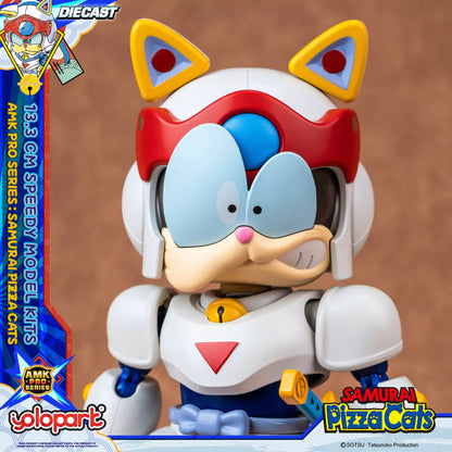 Samurai Pizza Cats Speedy AMK PRO Series Diecast Model Kit 13,3cm Yolopark