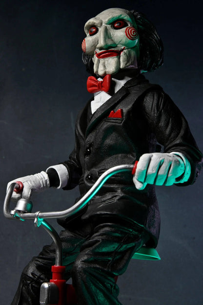 Saw Billy figurine sonore Billy with Tricycle 30cm Neca