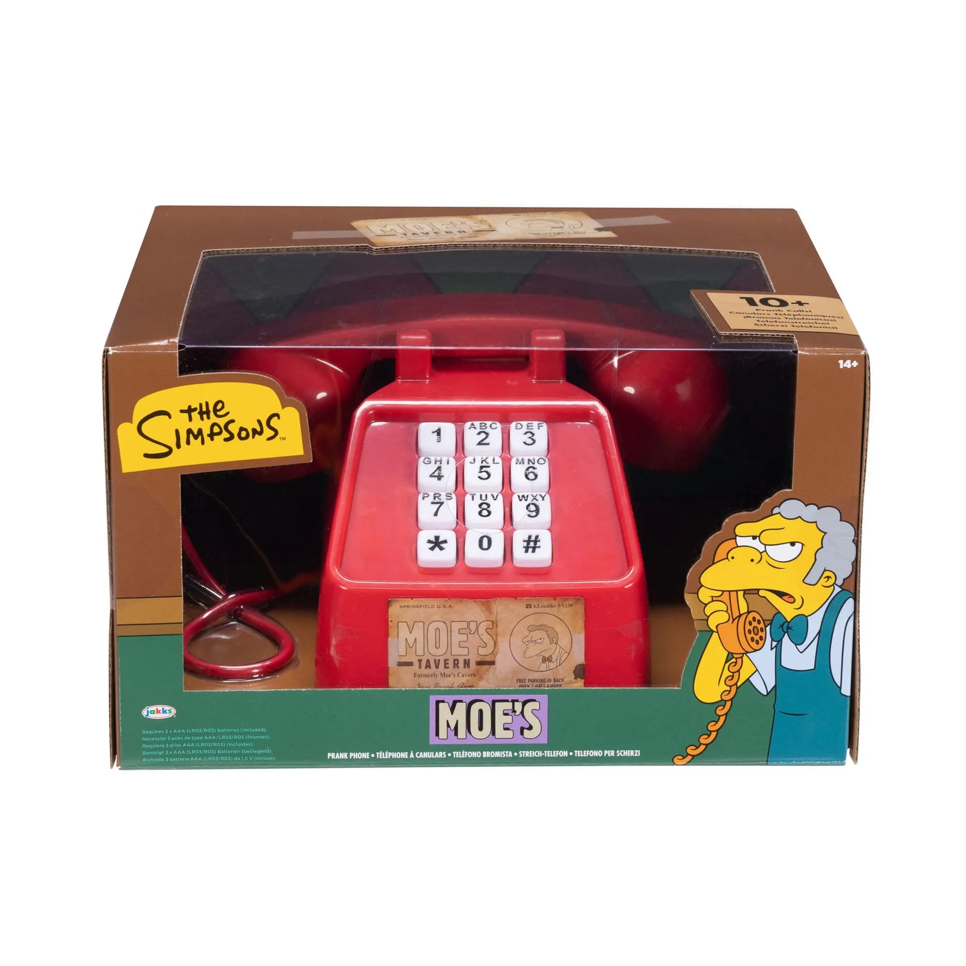 Simpson Moe's Téléphone Réplique de Roleplay Moe's Prank Phone *ANGLAIS* - Rue Du Retro