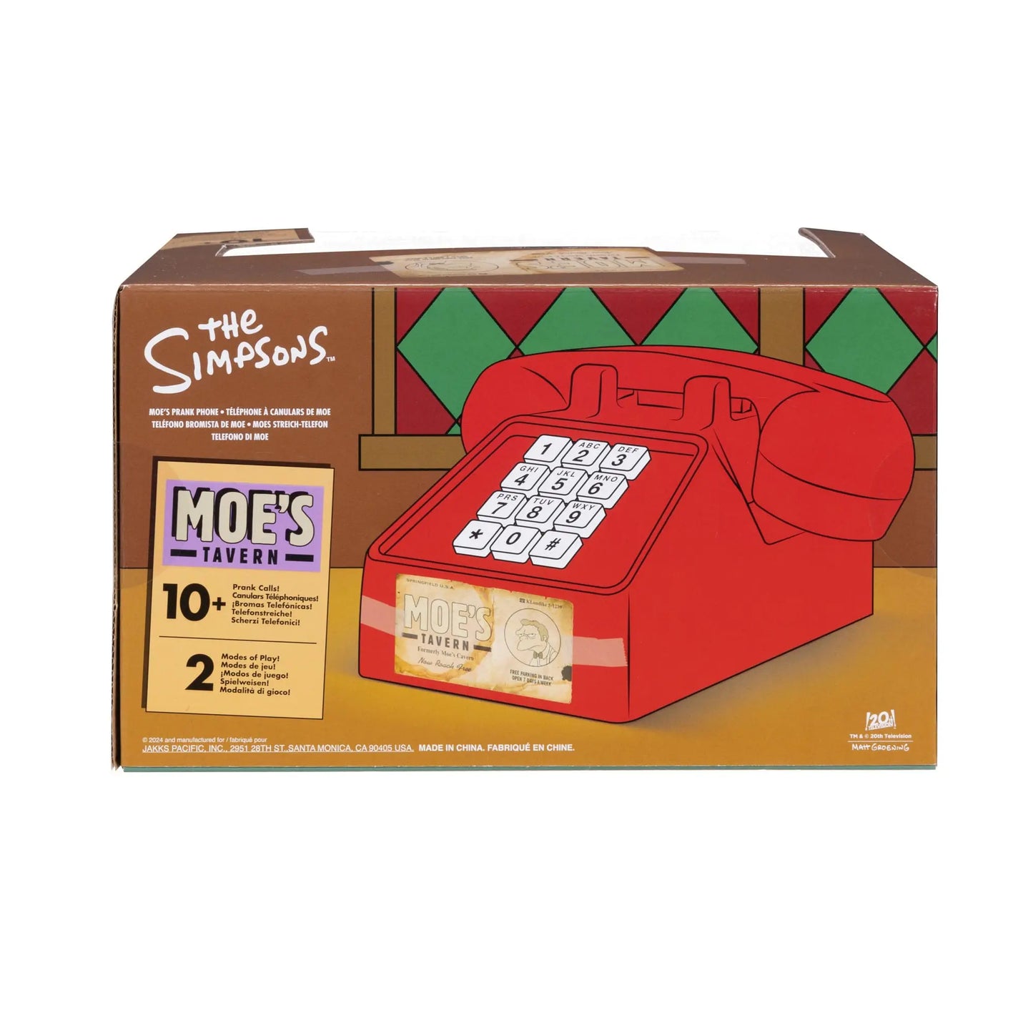 Simpson Moe's Téléphone Réplique de Roleplay Moe's Prank Phone *ANGLAIS* - Rue Du Retro