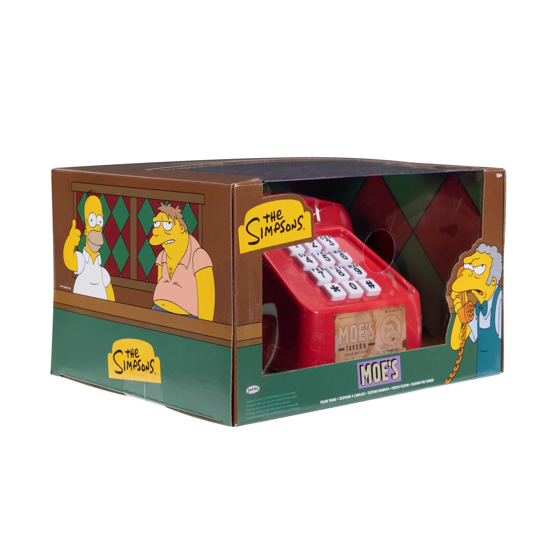 Simpson Moe's Téléphone Réplique de Roleplay Moe's Prank Phone *ANGLAIS* - Rue Du Retro