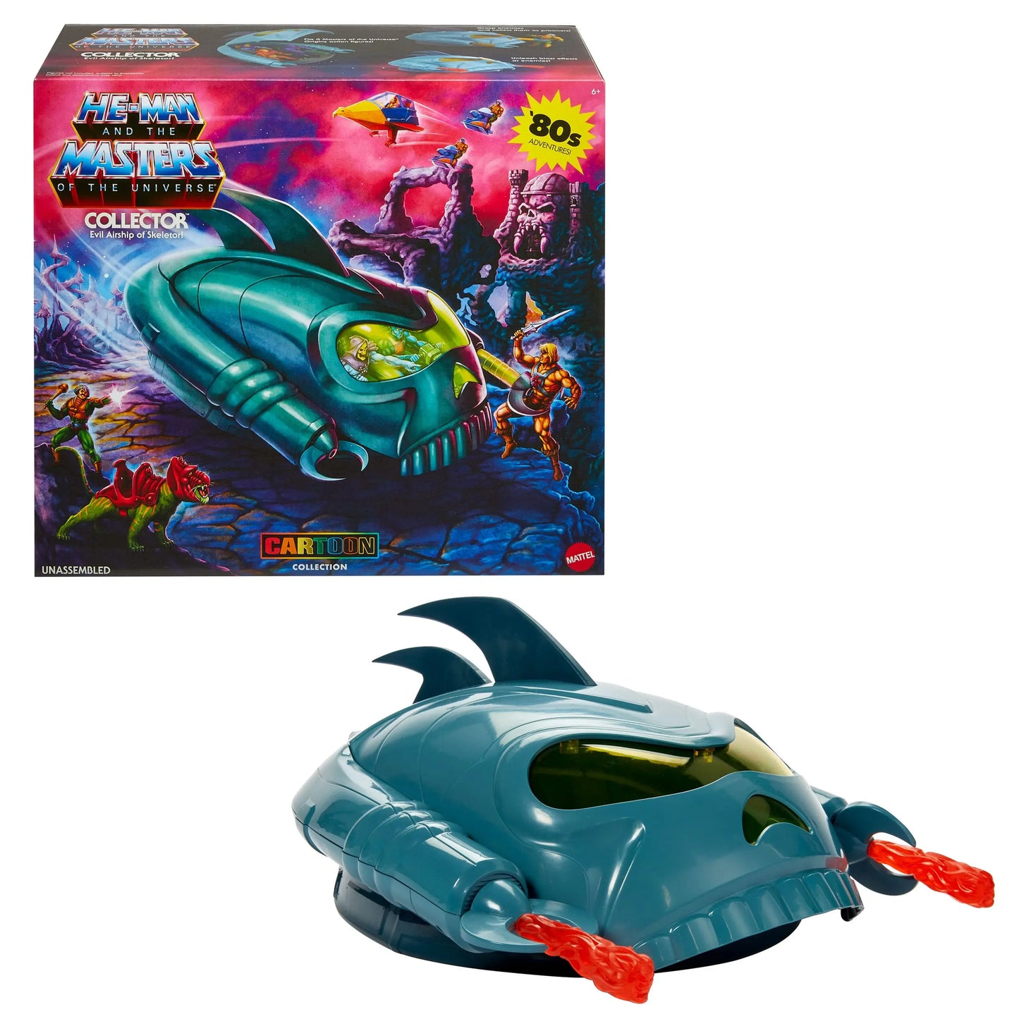 Skeletor Les Maîtres de L'Univers origins Vaisseau-véhicule Evil Ship of Skeletor Cartoon Collection Mattel
