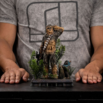Star Wars Episode VI Chewbacca et Tokkat Art Scale Statue 1/10 22 cm Iron Studios