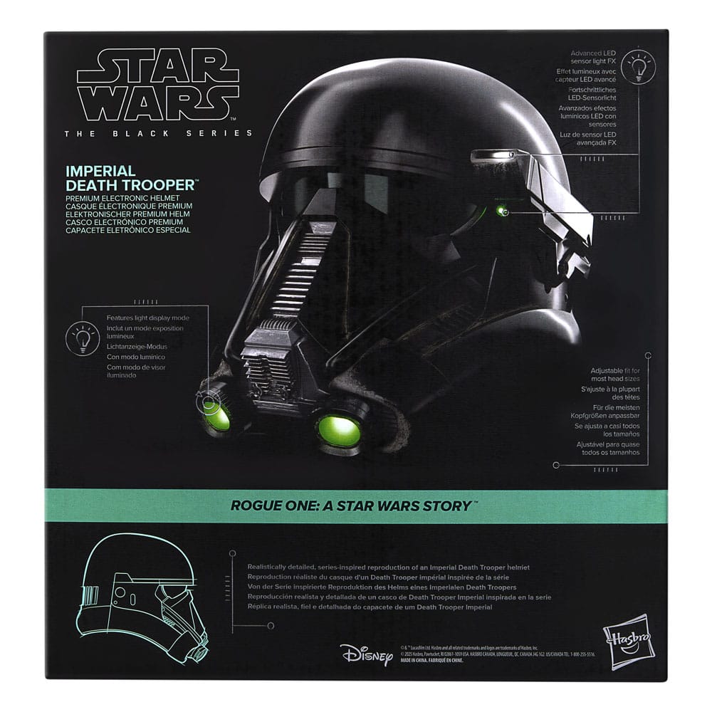 Star Wars: Rogue One Black Series casque électronique Imperial Death Trooper 1/1