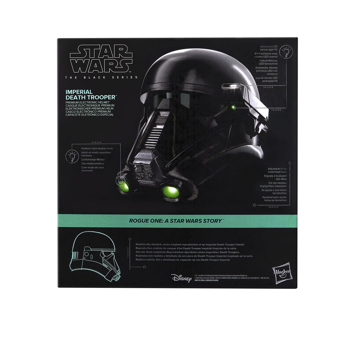 Star Wars: Rogue One Black Series casque électronique Imperial Death Trooper 1/1