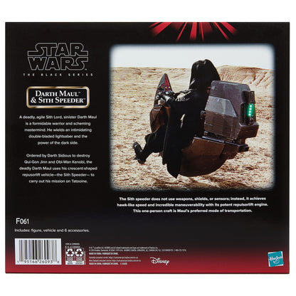 Star Wars Darth Maul & Sith Episode I Black Series véhicule avec figurine Speeder 25th Anniversary Hasbro