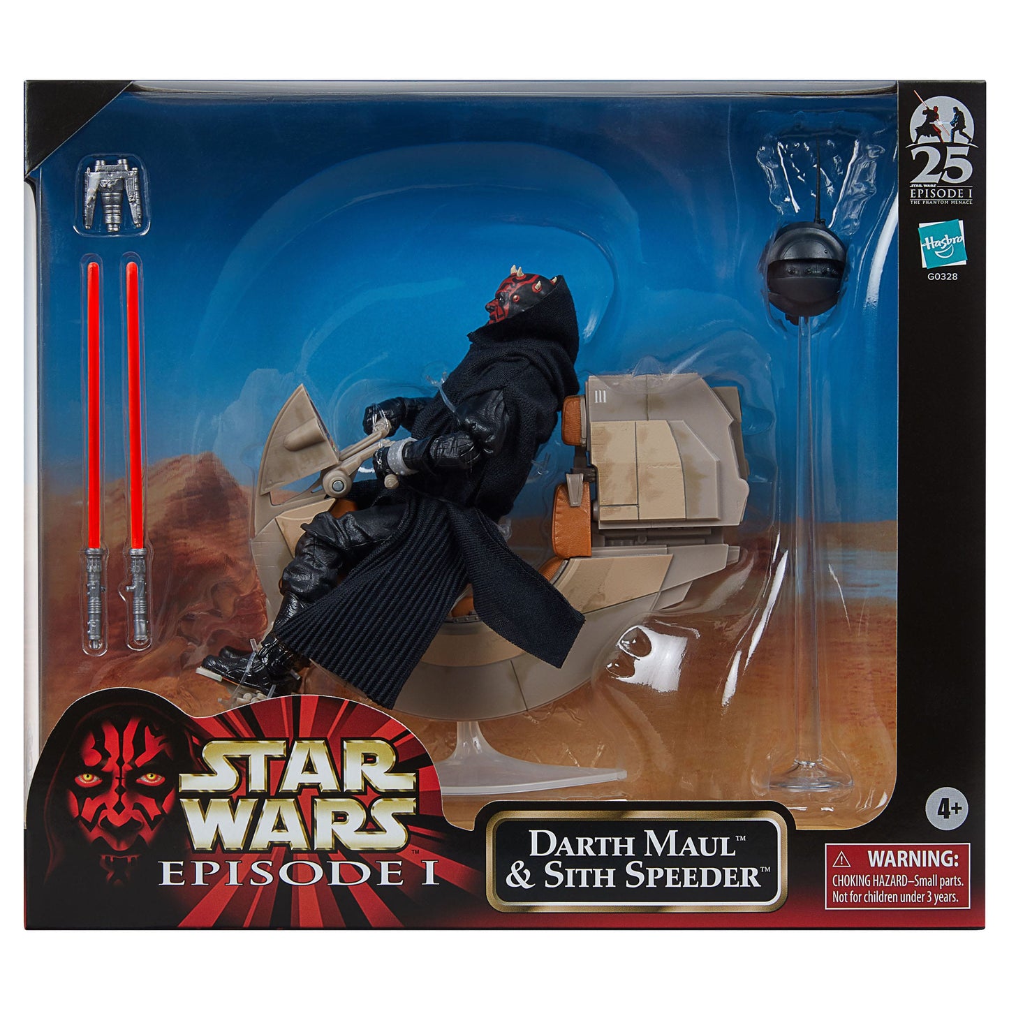 Star Wars Darth Maul & Sith Episode I Black Series véhicule avec figurine Speeder 25th Anniversary Hasbro