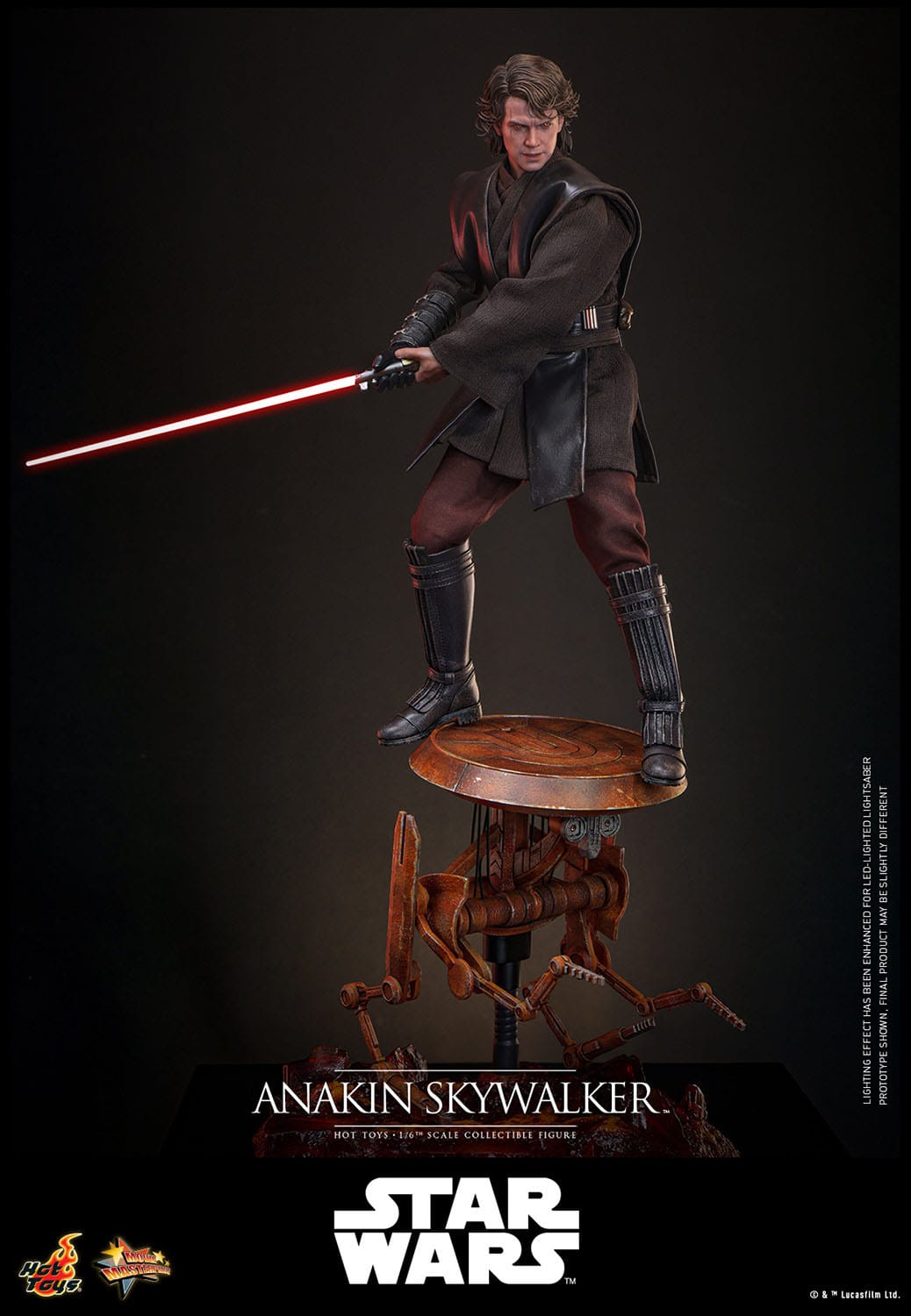 Star Wars, épisode III : La Revanche des Sith Anakin Skywalker figurine Movie Masterpiece 1/6  31 cm Hot Toys