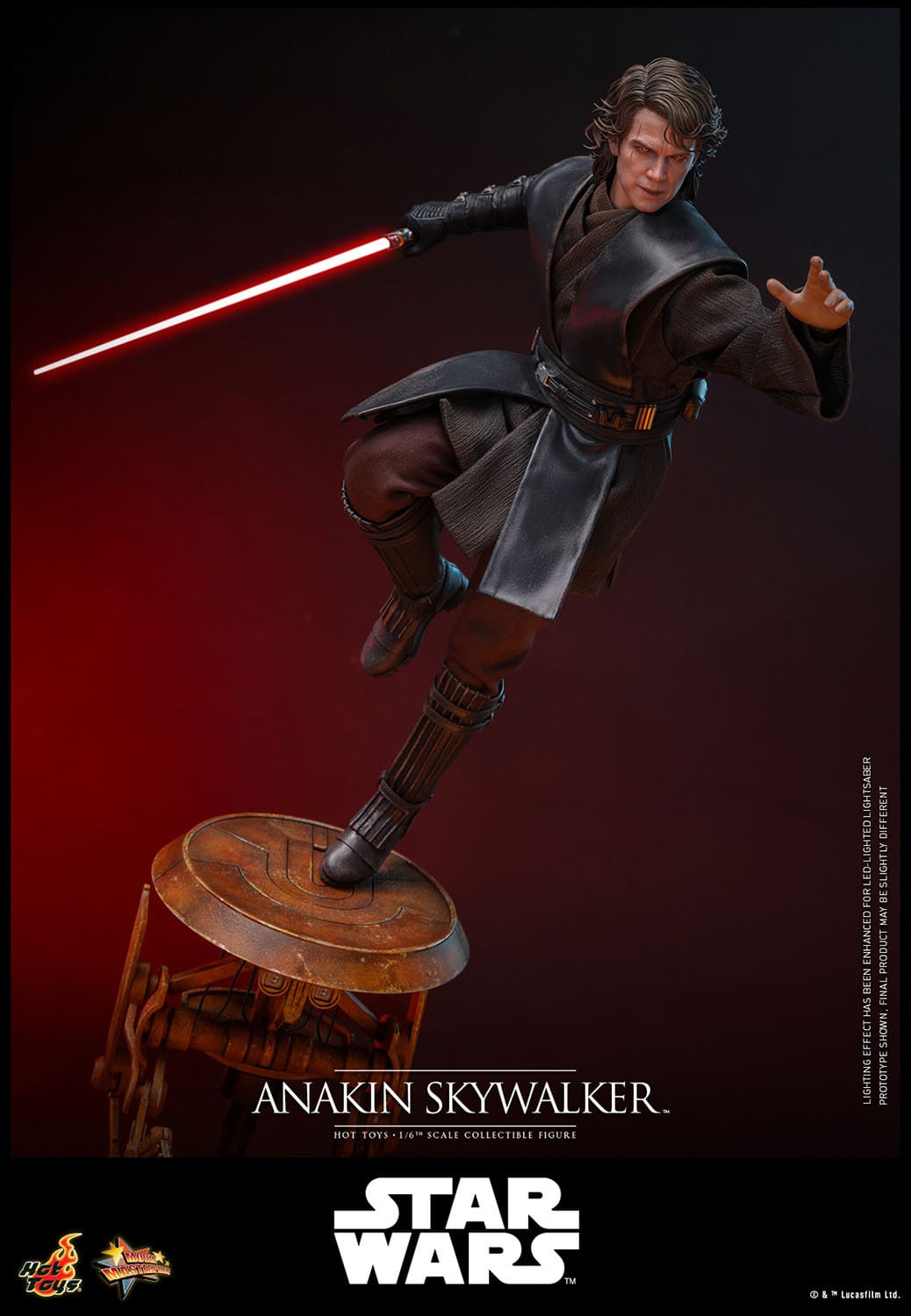 Star Wars, épisode III : La Revanche des Sith Anakin Skywalker figurine Movie Masterpiece 1/6  31 cm Hot Toys
