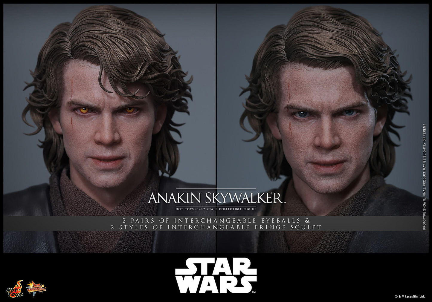 Star Wars, épisode III : La Revanche des Sith Anakin Skywalker figurine Movie Masterpiece 1/6  31 cm Hot Toys