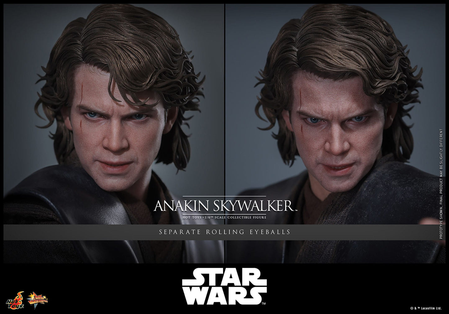 Star Wars, épisode III : La Revanche des Sith Anakin Skywalker figurine Movie Masterpiece 1/6  31 cm Hot Toys