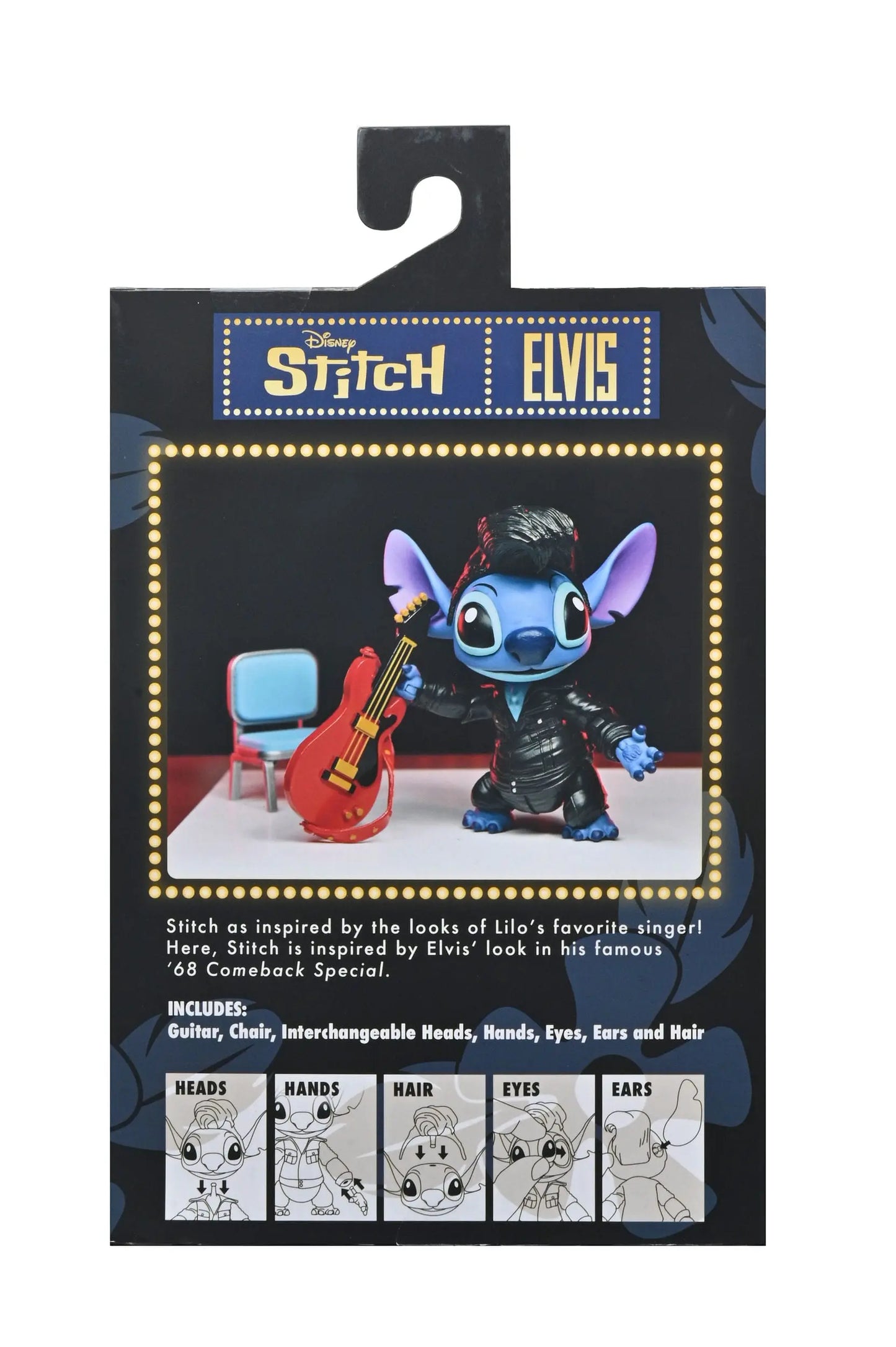Stitch Elvis figurine Ultimate Singer Elvis Lilo et Stitch 7 cm Neca