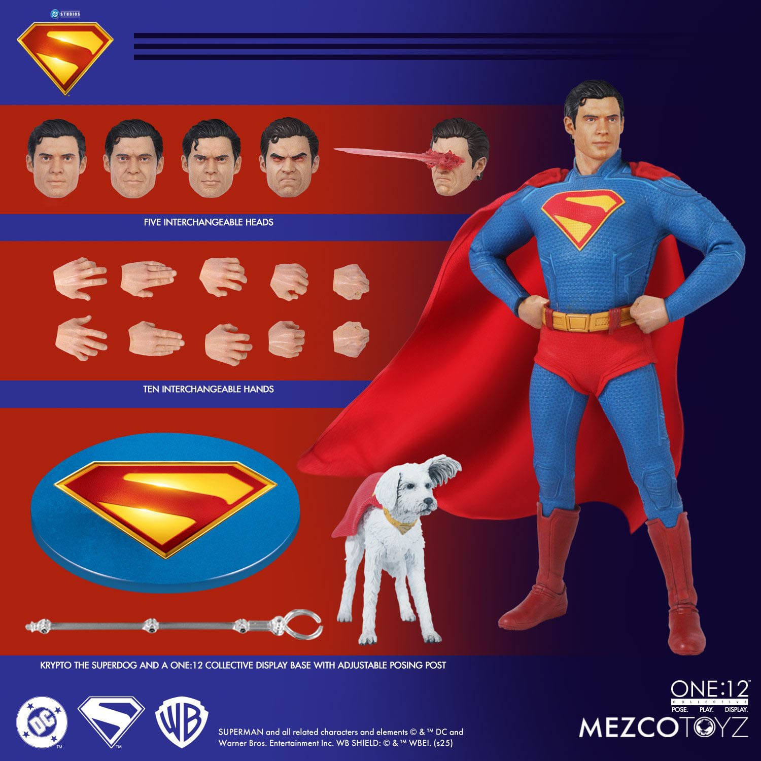 Superman 2025  figurine 17 cm Mezco Mezco Toys