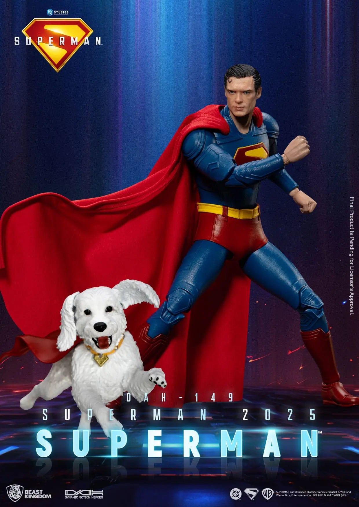 Superman et Krypto 2025 figurine 21cm Beast Kingdom Toys