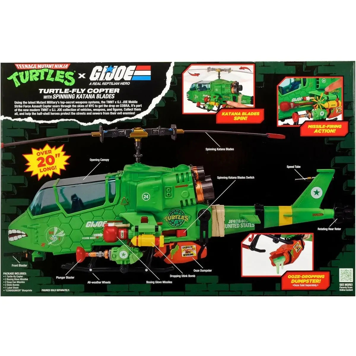Tortues Ninja x G.I. Joe Crossover Classics véhicule Turtle-Fly Copter Playmates