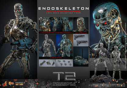 Terminator 2 : Le Jugement dernier Endoskeleton figurine Movie Masterpiece Die-cast 1/6 (Battle Damaged Version) 31 cm Hot Toys