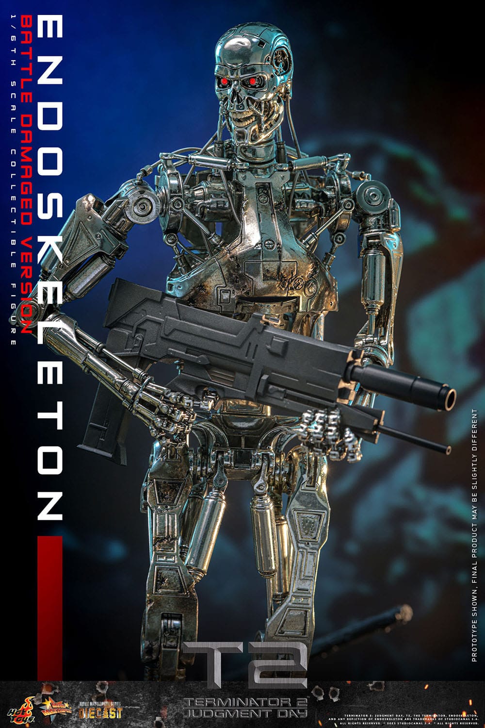 Terminator 2 : Le Jugement dernier Endoskeleton figurine Movie Masterpiece Die-cast 1/6 (Battle Damaged Version) 31 cm Hot Toys