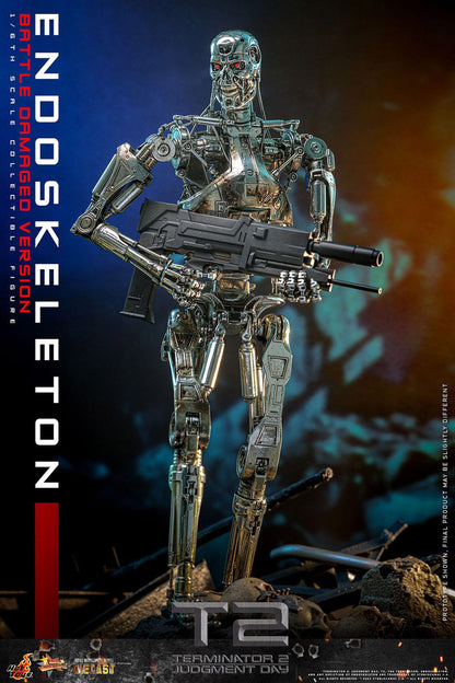 Terminator 2 : Le Jugement dernier Endoskeleton figurine Movie Masterpiece Die-cast 1/6 (Battle Damaged Version) 31 cm Hot Toys