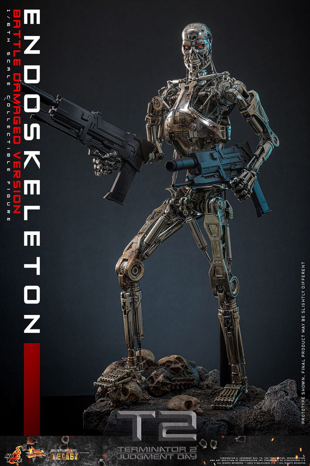 Terminator 2 : Le Jugement dernier Endoskeleton figurine Movie Masterpiece Die-cast 1/6 (Battle Damaged Version) 31 cm Hot Toys