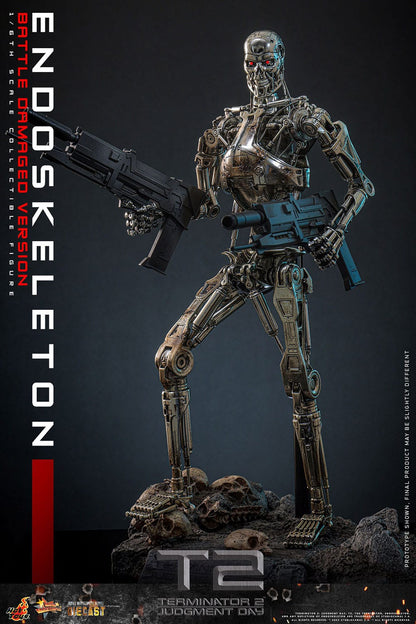 Terminator 2 : Le Jugement dernier Endoskeleton figurine Movie Masterpiece Die-cast 1/6 (Battle Damaged Version) 31 cm Hot Toys