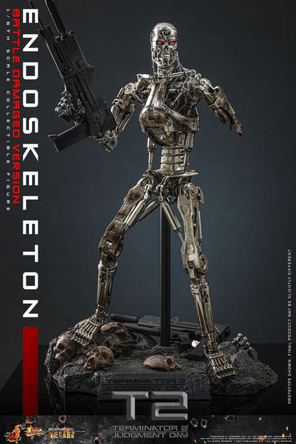 Terminator 2 : Le Jugement dernier Endoskeleton figurine Movie Masterpiece Die-cast 1/6 (Battle Damaged Version) 31 cm Hot Toys