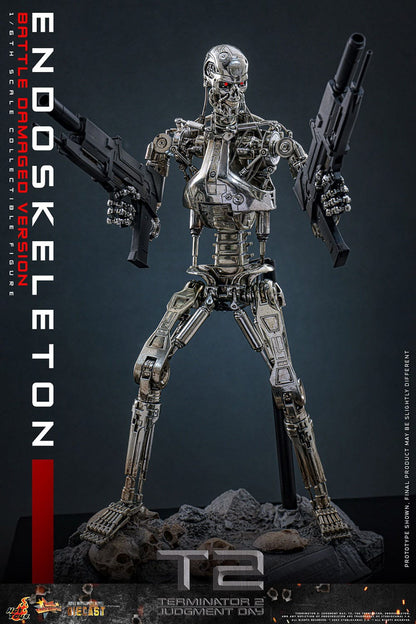Terminator 2 : Le Jugement dernier Endoskeleton figurine Movie Masterpiece Die-cast 1/6 (Battle Damaged Version) 31 cm Hot Toys