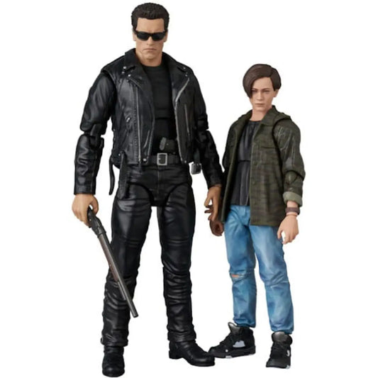 Terminator 2 figurine MAFEX T-800 (T2 Ver.) & John Connor 16cm Medicom Toy
