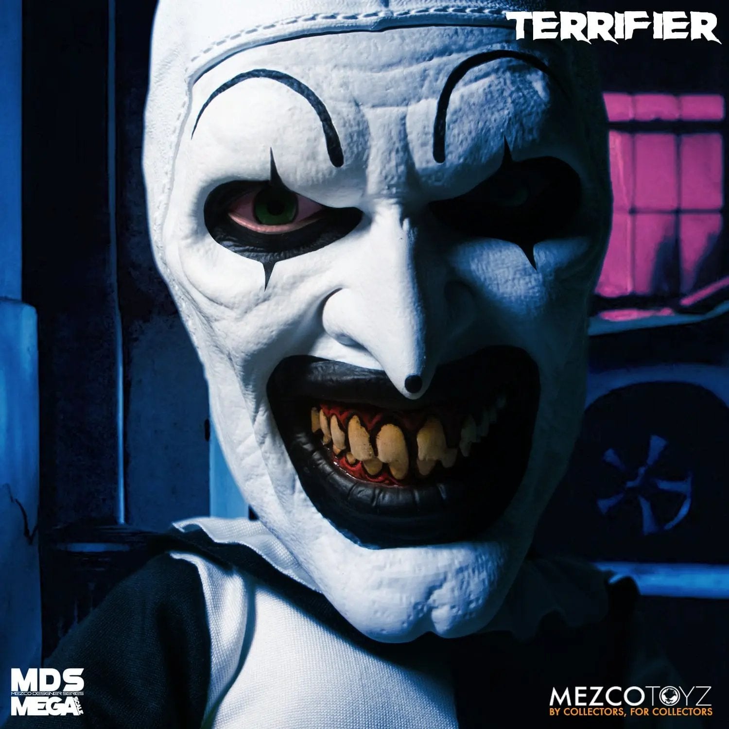 Terrifier poupée MDS Mega Scale Art the Clown with Sound 38cm Mezco Toys