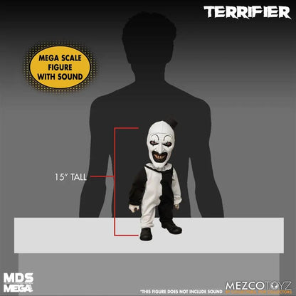 Terrifier poupée MDS Mega Scale Art the Clown with Sound 38cm Mezco Toys