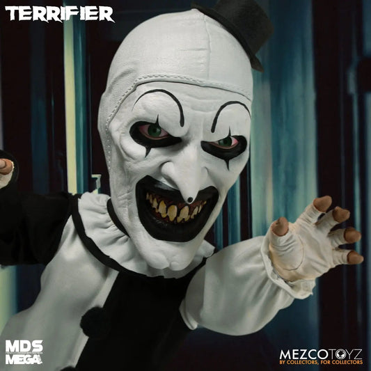 Terrifier poupée MDS Mega Scale Art the Clown with Sound 38cm Mezco Toys