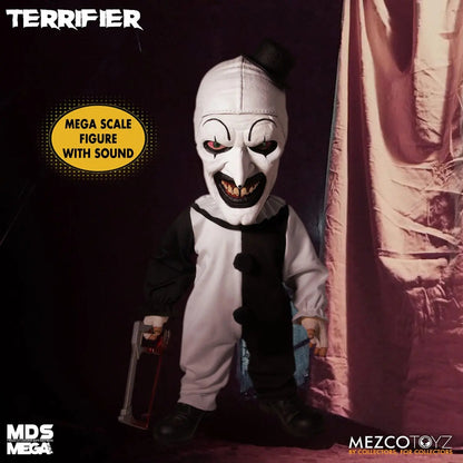 Terrifier poupée MDS Mega Scale Art the Clown with Sound 38cm Mezco Toys