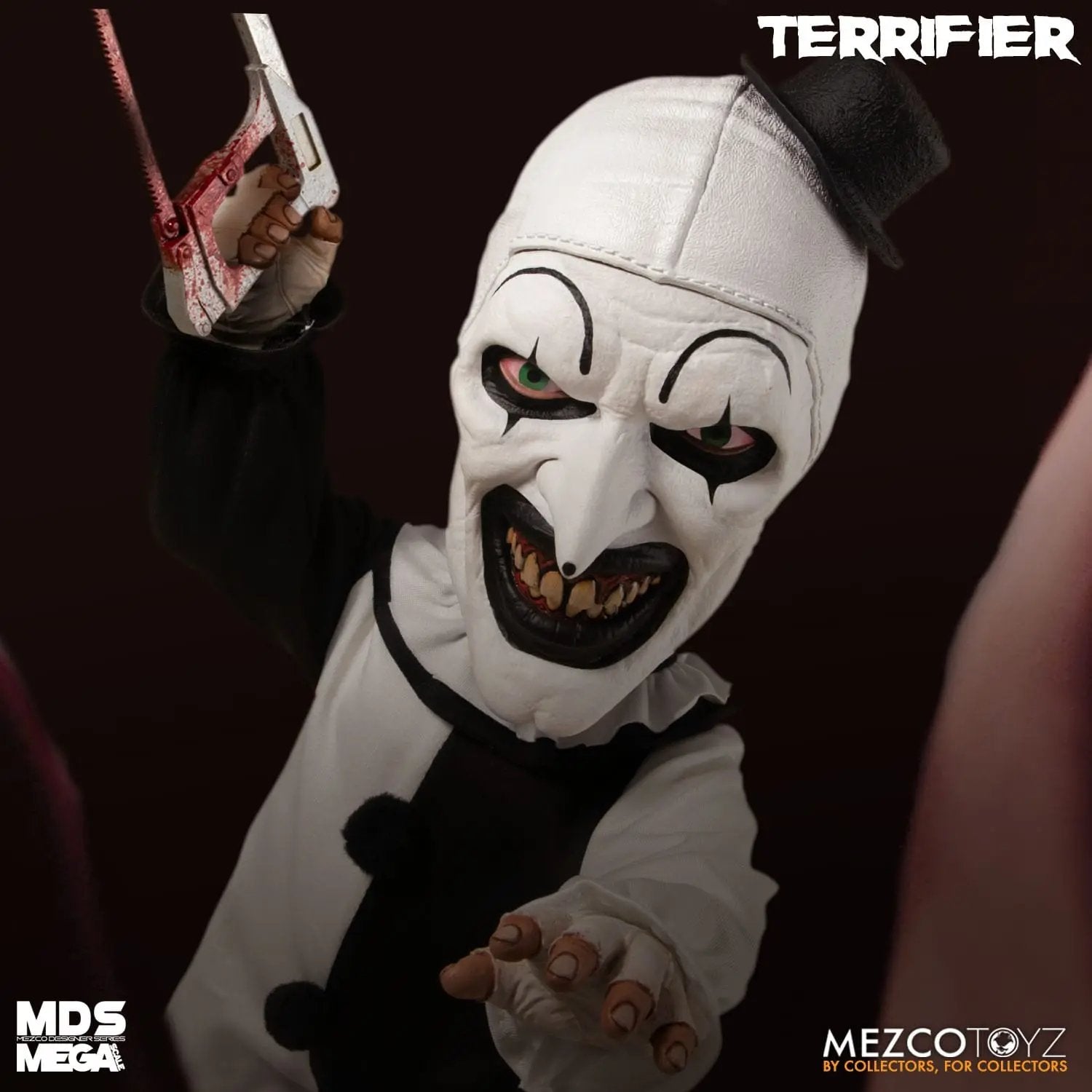 Terrifier poupée MDS Mega Scale Art the Clown with Sound 38cm Mezco Toys