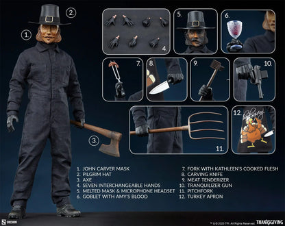 Thanksgiving : La semaine de l'horreur figurine 1/6 John Carver 30 cm - Rue Du Retro