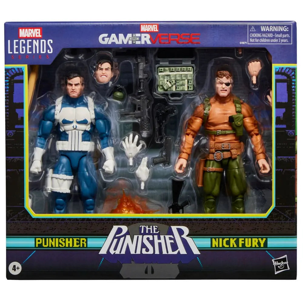 The Punisher & Nick Fury Marvel Legends Gamerverse pack 2 figurines 15cm Hasbro