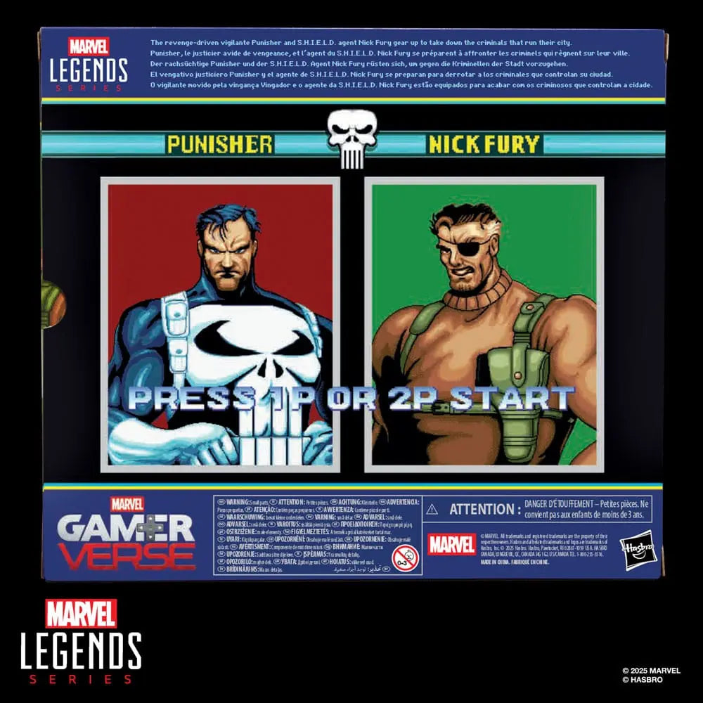 The Punisher & Nick Fury Marvel Legends Gamerverse pack 2 figurines 15cm Hasbro