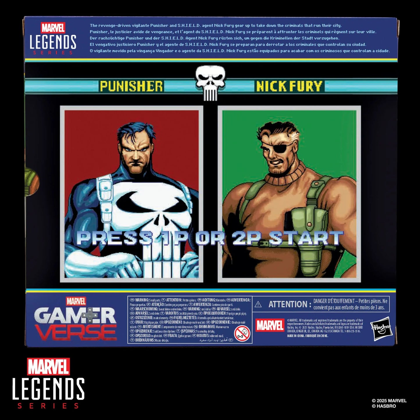 The Punisher & Nick Fury Marvel Legends Gamerverse pack 2 figurines 15cm Hasbro