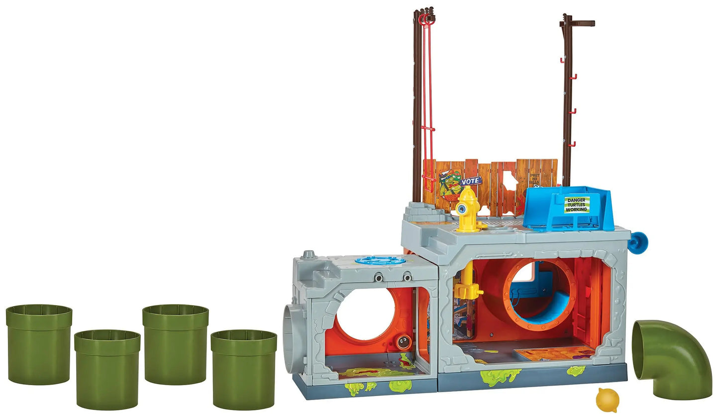 Les Tortues Ninja bâtiment Secret Sewer Lid Playset Mutant Module heo EU Exclusive 30 cm - Rue Du Retro