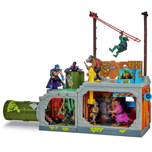 Les Tortues Ninja bâtiment Secret Sewer Lid Playset Mutant Module heo EU Exclusive 30 cm - Rue Du Retro