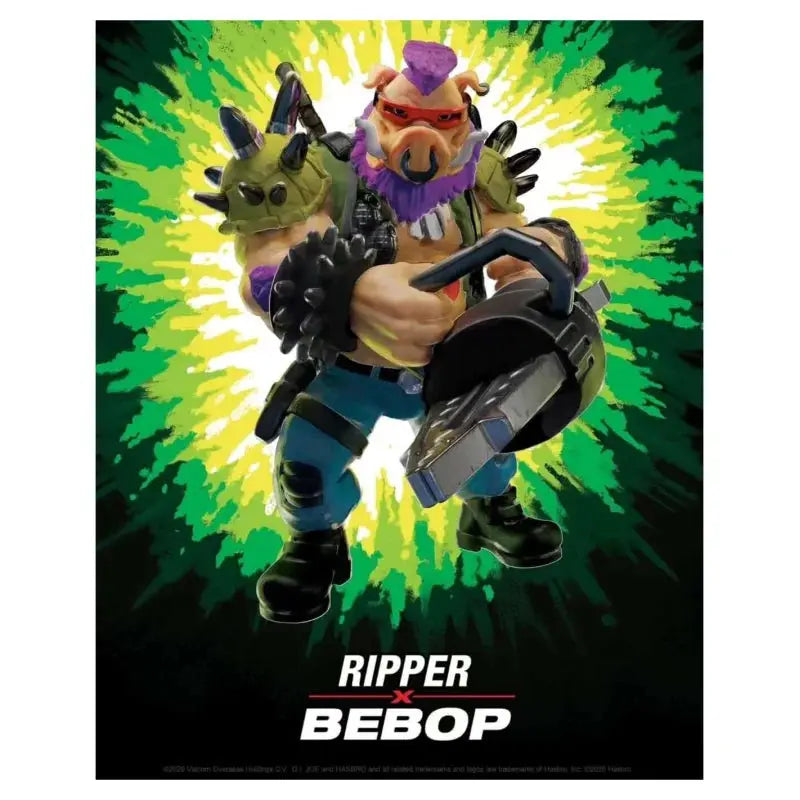 Tortues Ninja x G.I. Joe Crossover Classics figurine Bebop x Dreadnok Ripper 12 cm Playmates