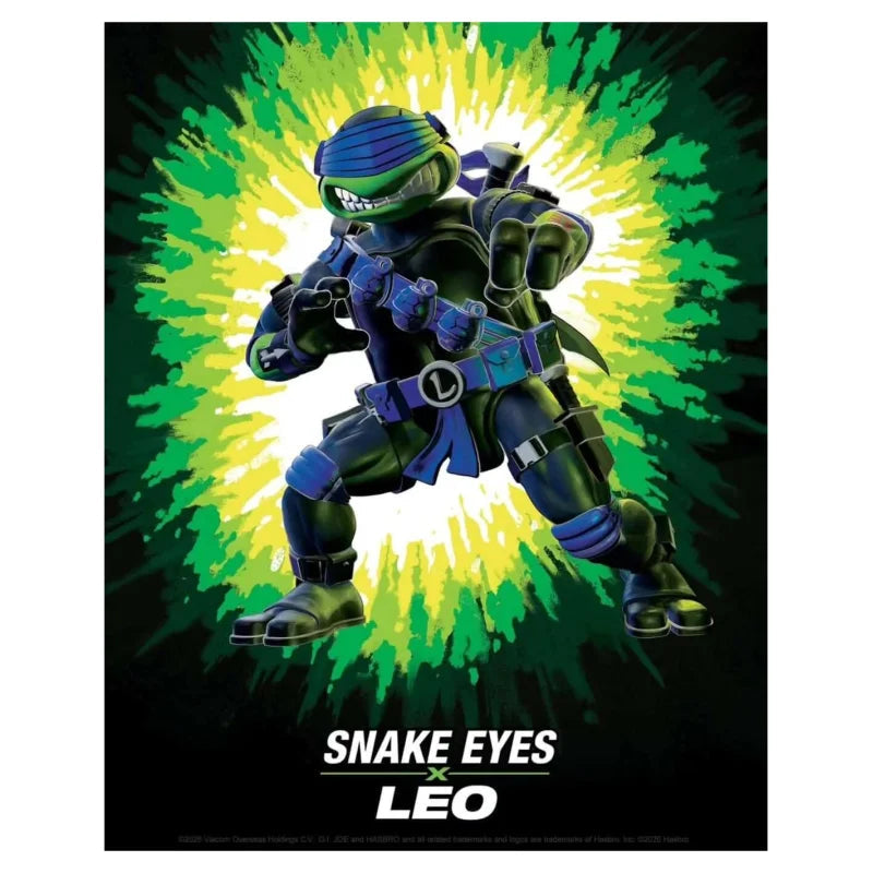 Tortues Ninja x G.I. Joe Crossover Classics figurine Leonardo x Snake Eyes 12 cm Playmates