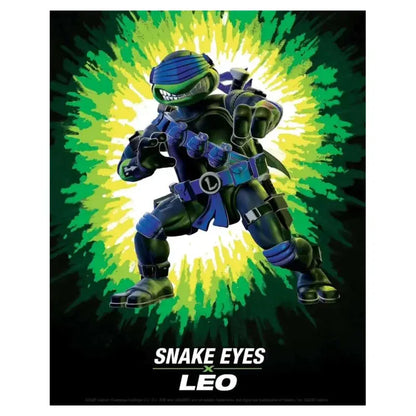 Tortues Ninja x G.I. Joe Crossover Classics figurine Leonardo x Snake Eyes 12 cm Playmates