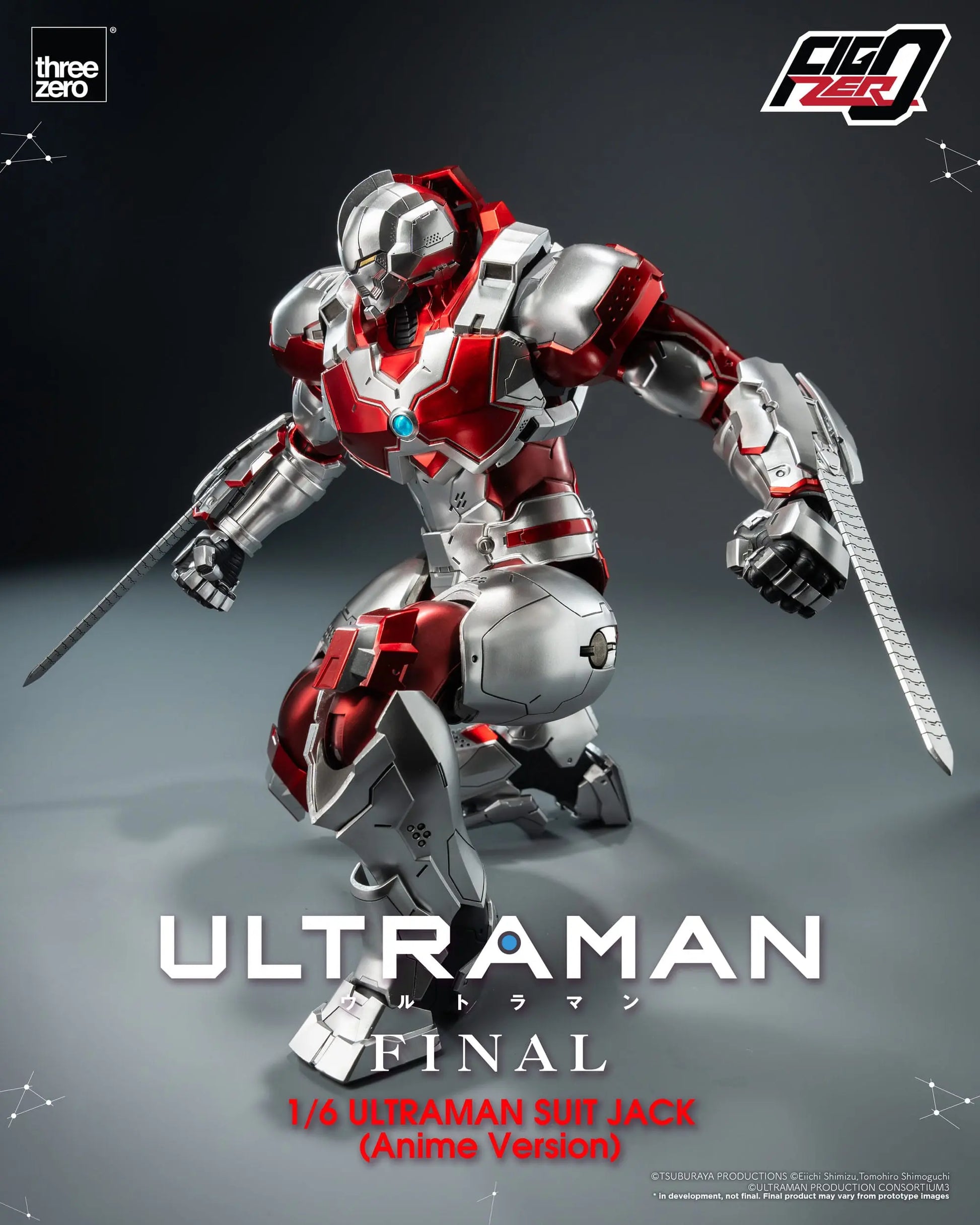 Ultraman Suit Jack Final figurine FigZero Ultraman Anime Version 35cm ThreeZero