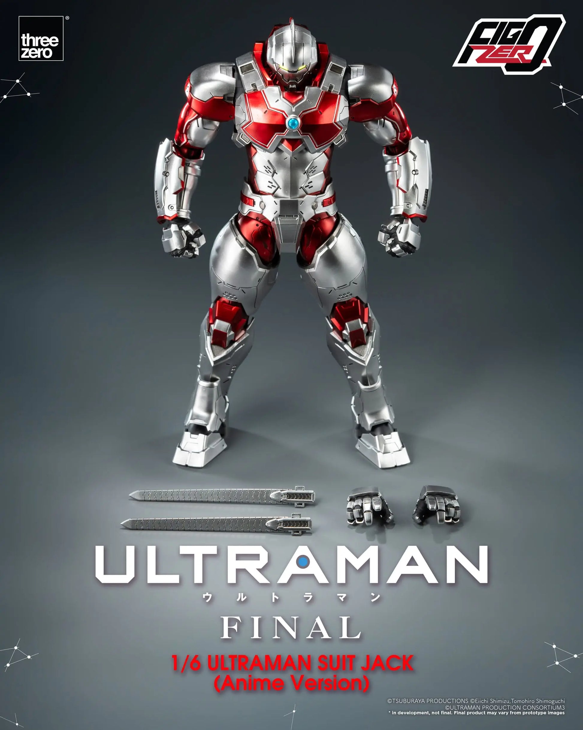 Ultraman Suit Jack Final figurine FigZero Ultraman Anime Version 35cm ThreeZero