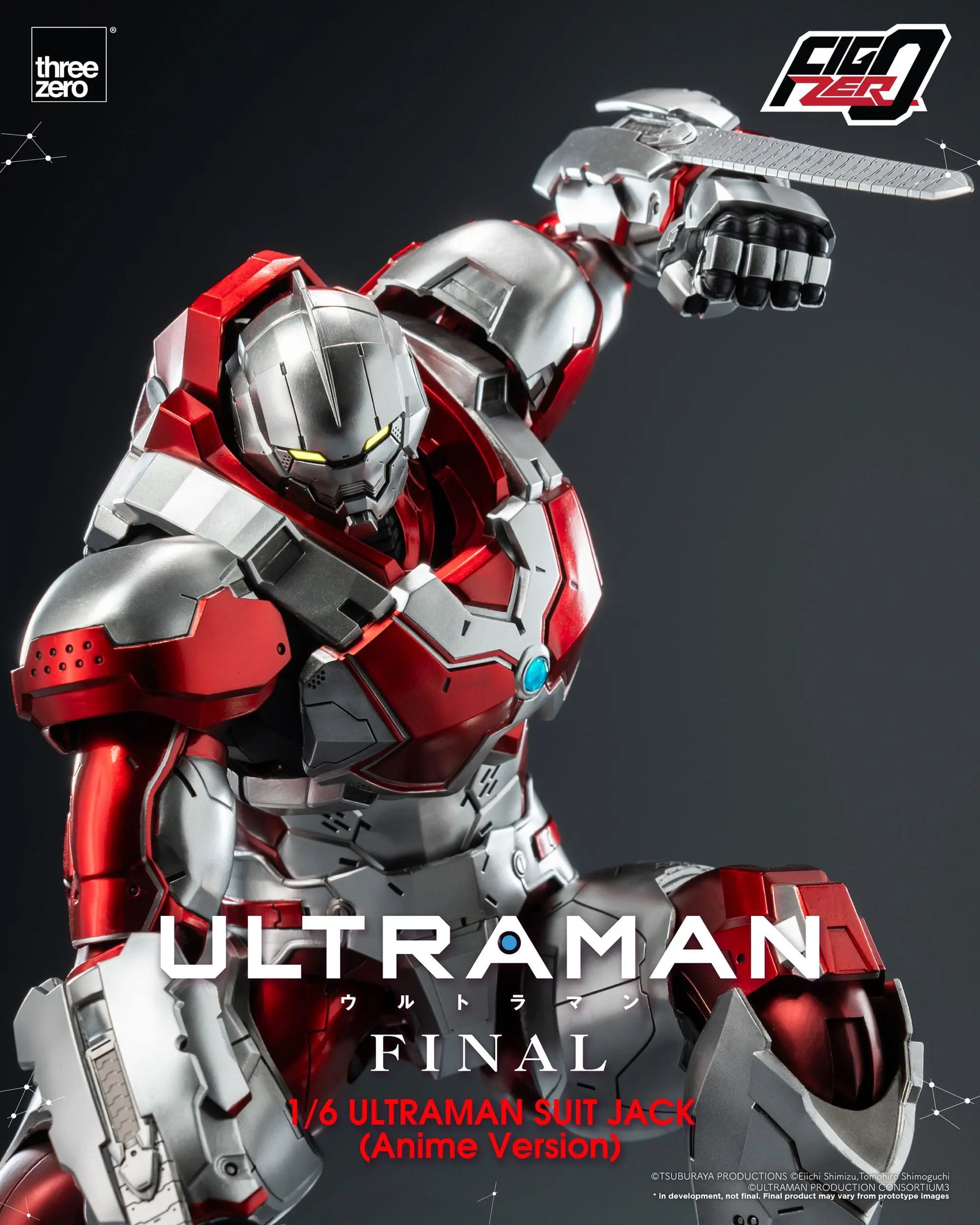 Ultraman Suit Jack Final figurine FigZero Ultraman Anime Version 35cm ThreeZero