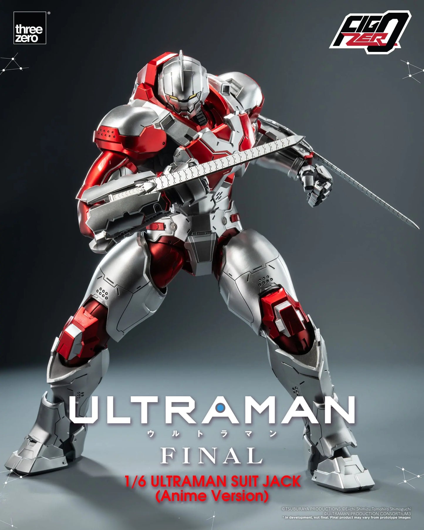 Ultraman Suit Jack Final figurine FigZero Ultraman Anime Version 35cm ThreeZero