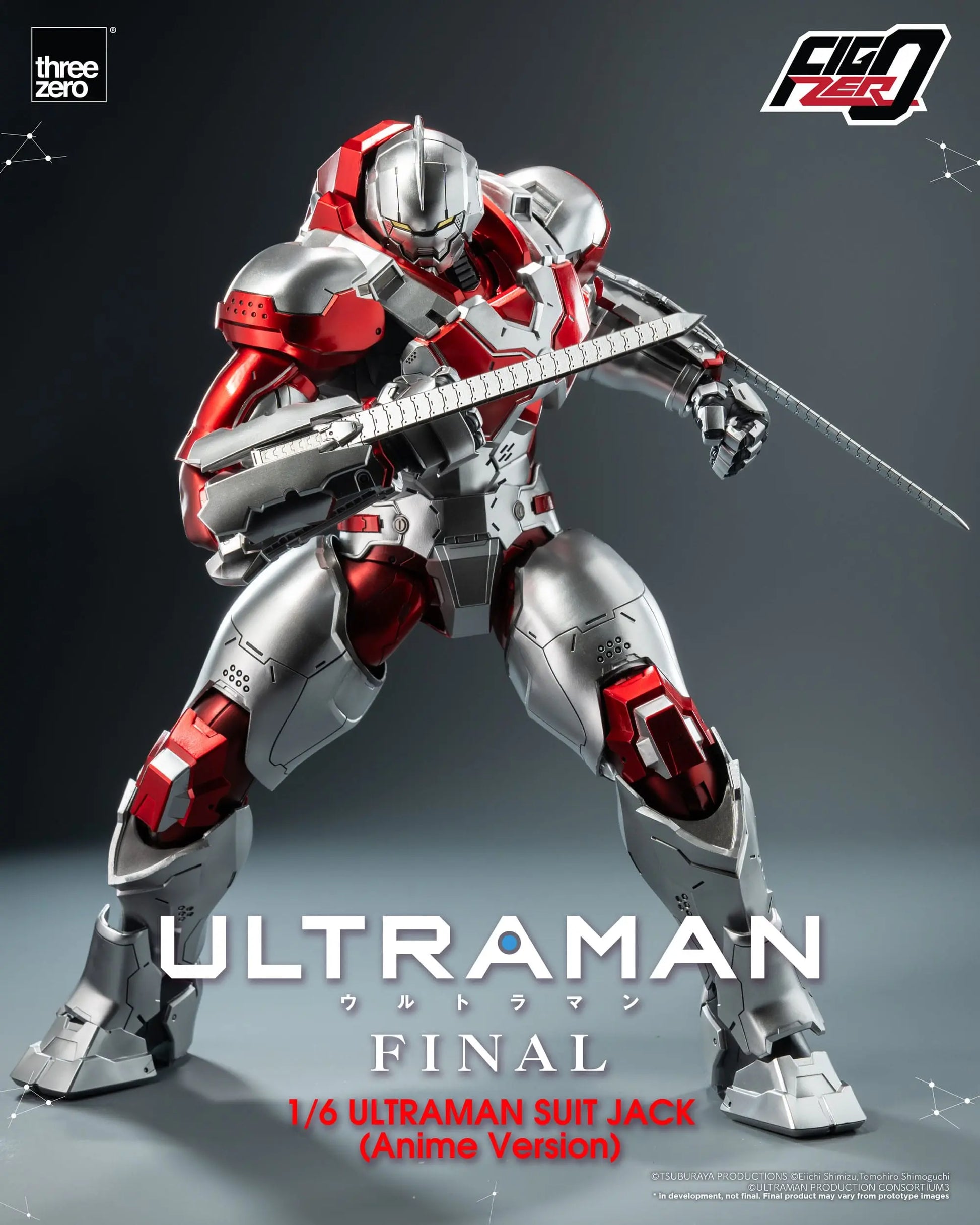 Ultraman Suit Jack Final figurine FigZero Ultraman Anime Version 35cm ThreeZero