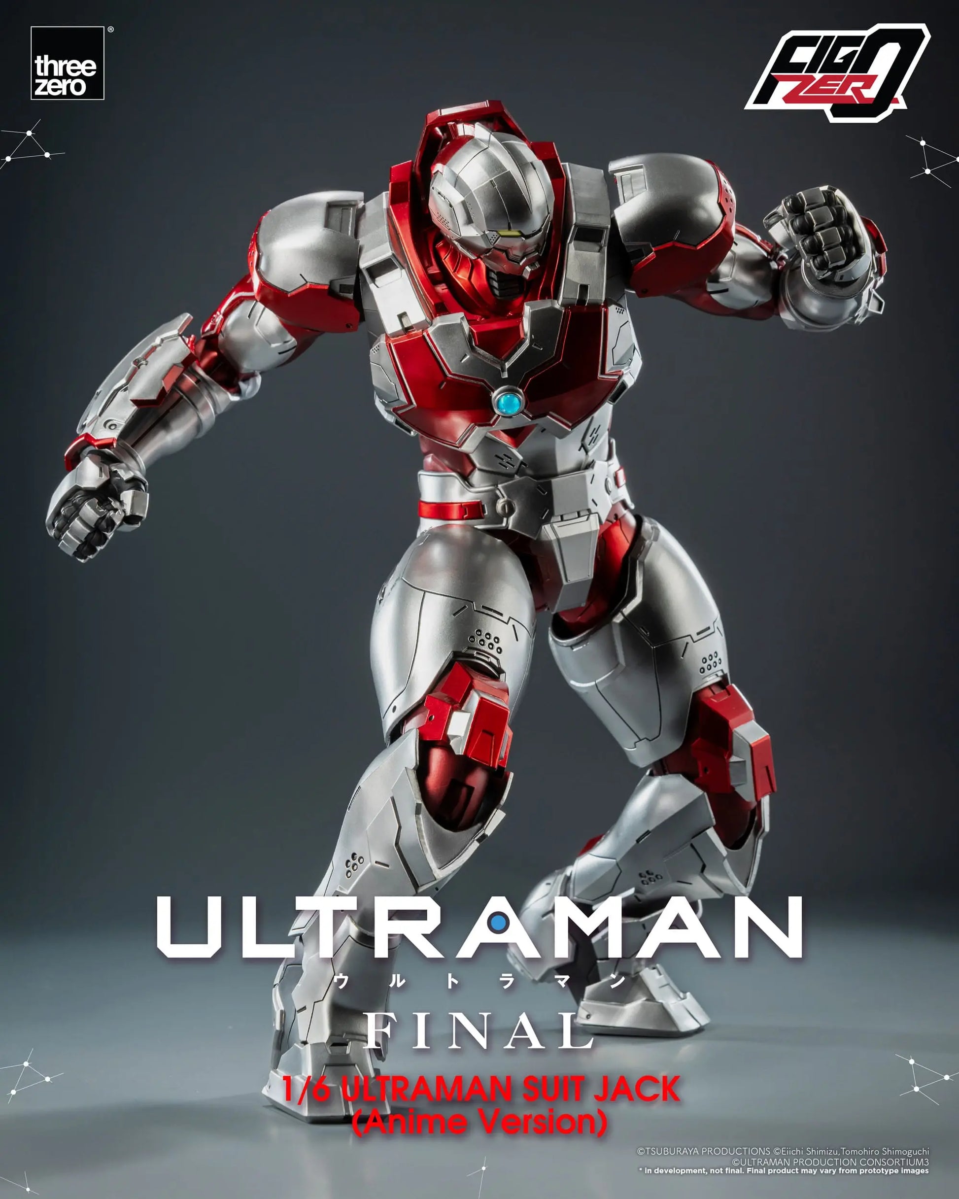 Ultraman Suit Jack Final figurine FigZero Ultraman Anime Version 35cm ThreeZero